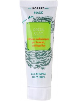 Korres Mask Green Clay Μάσκα Καθαρισμού για Λιπαρές Επιδερμίδες 18ml