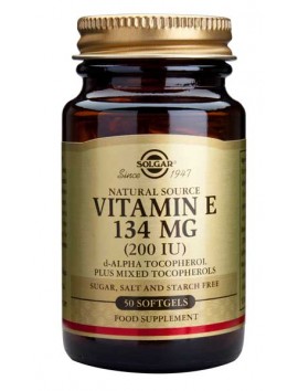 Solgar Vitamin E134mg (200IU) - 50softgels