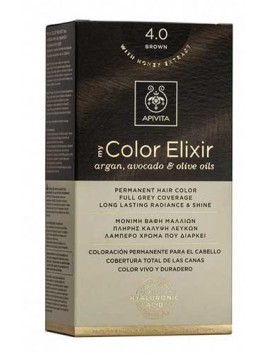 Apivita My Color Elixir Μόνιμη Βαφή Μαλλιών 4.0 Καστανό