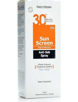 Frezyderm Sun Screen Anti-Seb Spray SPF30 - 150ml