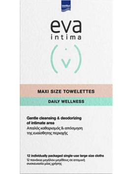 Eva Intima Maxi Size Towelettes Daily Wellness - 12τεμ.