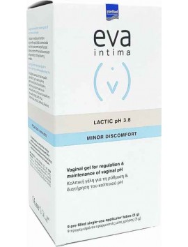 Eva Lactic Vaginal pH Regulator pH3.8 - 9tubesx5gr