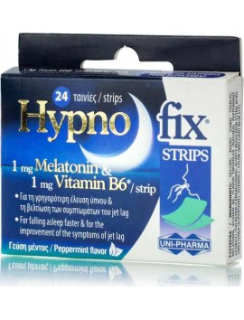 Uni-Pharma Hypno Fix Strips Συμπλήρωμα για τον Ύπνο - 24strips