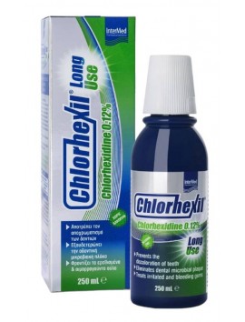 Intermed Chlorhexil 0.12% Long Use Στοματικό Διάλυμα κατά της Πλάκας - 250ml